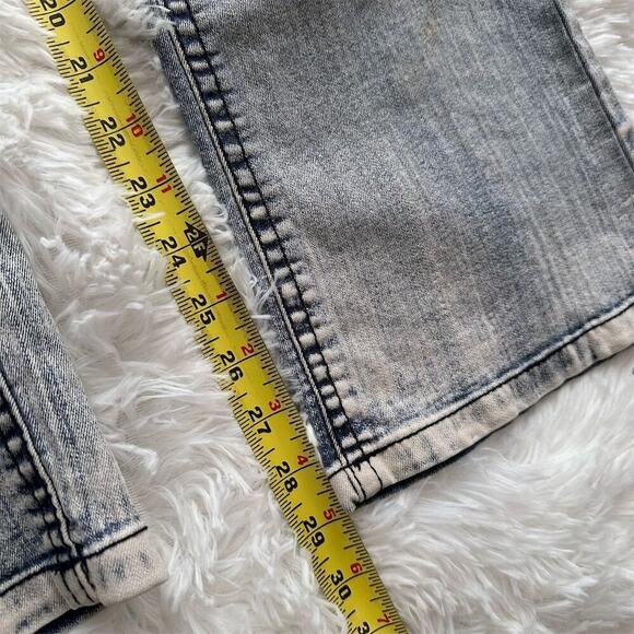 WALLFLOWER Women's Bootcut Jeans Medium Wash Dark Gray Denim Flared Size 28 - Picture 14 of 16